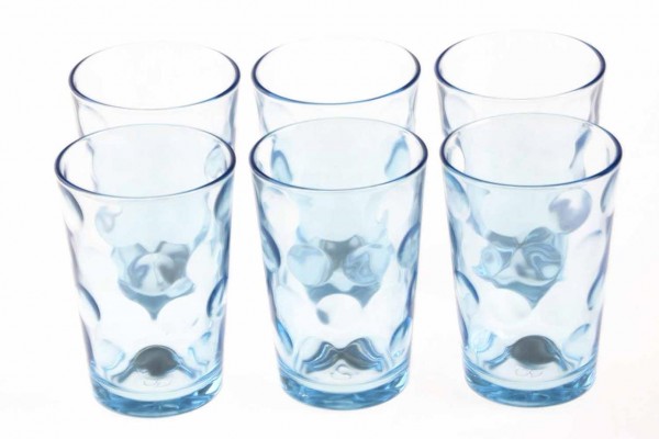 Paşabahçe 6 Parça Su Bardağı Seti | Mavi | 208ml | 52883-Blau