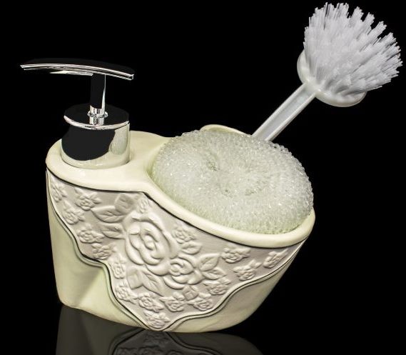 Dekonaz Sıvı Sabunluk Fırça Seti 4 Parça | Yeşil | BS-14-GREEN