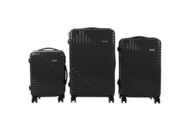 İmex 3 Parça Bavul Valiz Çanta Seti | Siyah