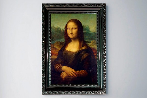 Mona Lisa Çerçeve Baskılı MDF Tablo