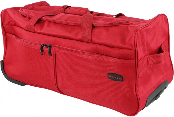 Seranova Çekecekli Tekerlekli Seyahat Çanta Bavul Valiz | Kırmızı