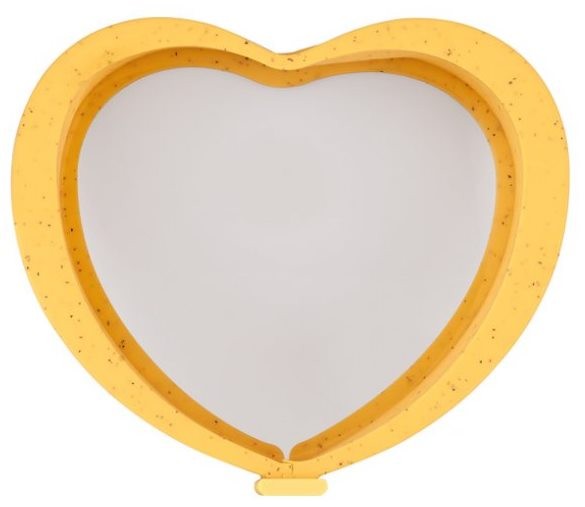 Taç | Minori Sarı Kilitli Kalp Silikon Kek Kalıbı