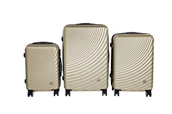 İmex 3 Parça Valiz Bavul Seyehat Seti | Altın
