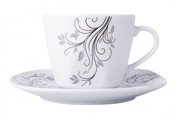 Bavary 6'lı Büyük Kahve Fincan Seti Porselen 12 Parça | A13416-xl