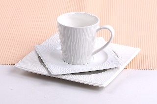 Schäfer 6'lı Büyük Kahve Fincan Seti Pasta Takımı 18 Parça | Beyaz | 30901