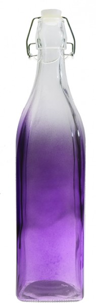 Treo Yağdanlık Cam Şişe 1L | Klick Kapak | Mor | Treo-purple