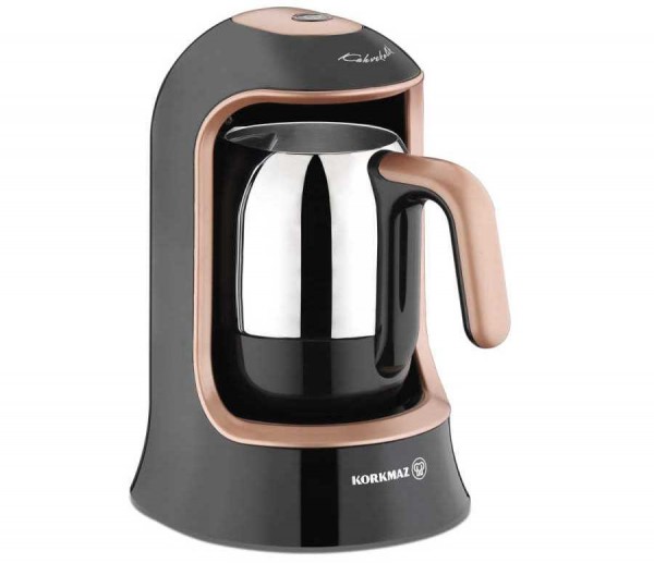 Korkmaz Kahvekolik Otomatik Kahve Makinesi | Siyah/Rosegol | A860-02